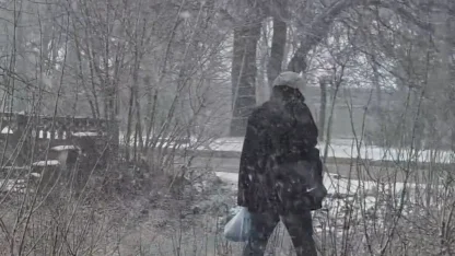 Pınarhisar’da gece fırtınası ilçeyi beyaza bürüdü