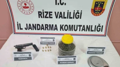 Rize’de uyuşturucu operasyonu