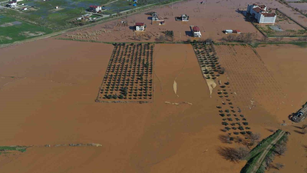 Salihli’de felaketin boyutu havadan görüntülendi
