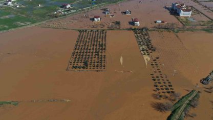 Salihli’de felaketin boyutu havadan görüntülendi