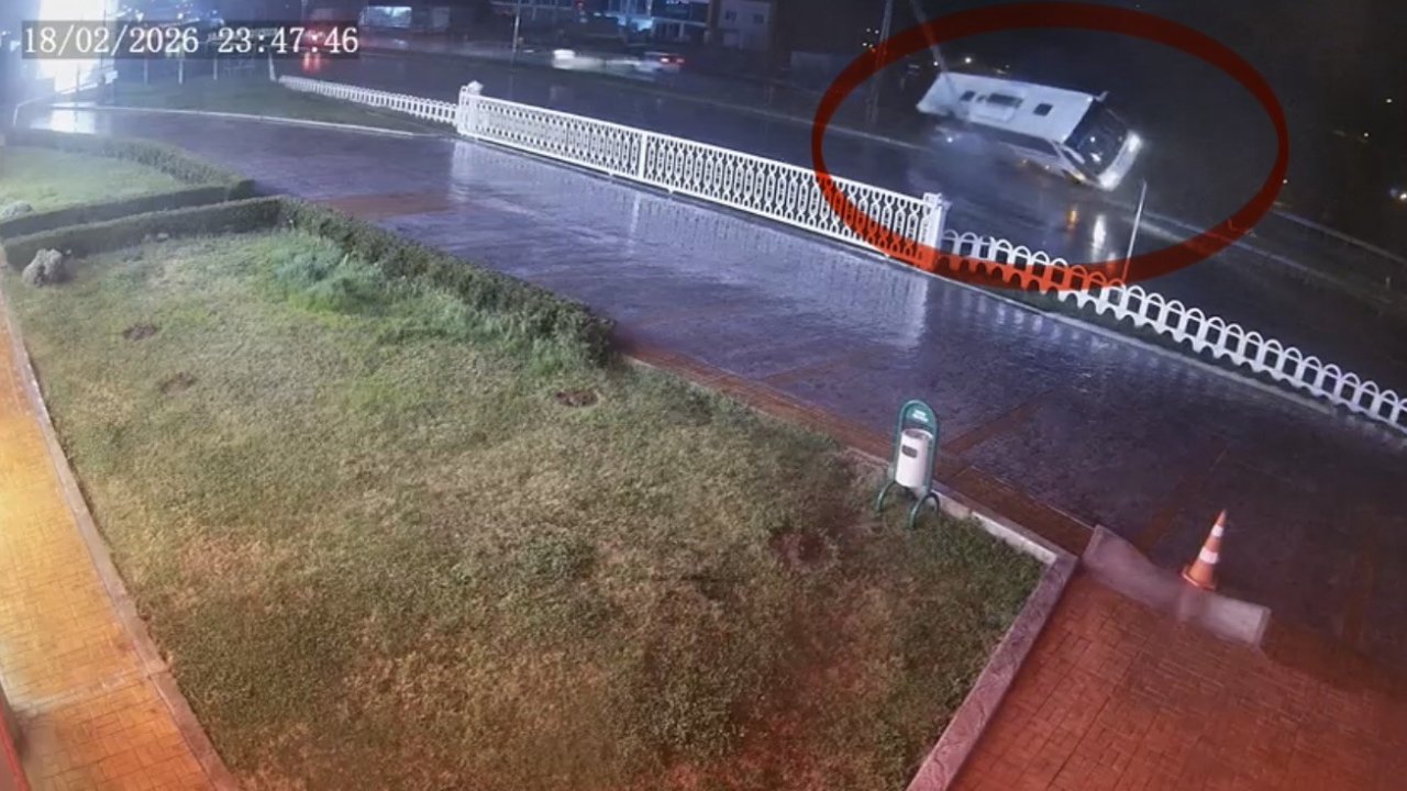 Samsun’da 7 kişinin yaralandığı kazanın kamera görüntüsü ortaya çıktı