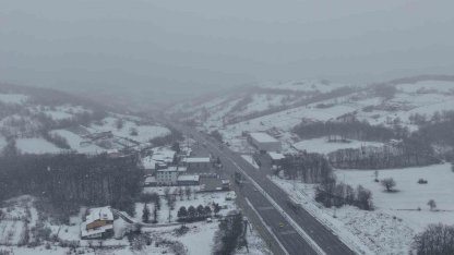 Samsun’da yüksek kesimler beyaza büründü