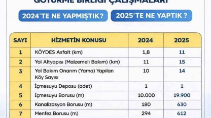 Saraydüzü köylerinde hizmet seferberliği