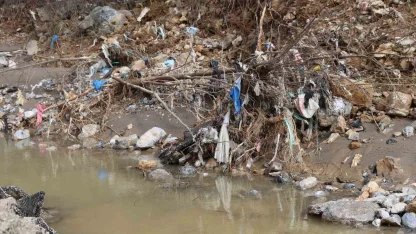 Selin ardından oluşan plastik atıklar dikkat çekti