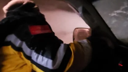 Sıfır görüş mesafesinde sağlıkçıların zamanla yarışı