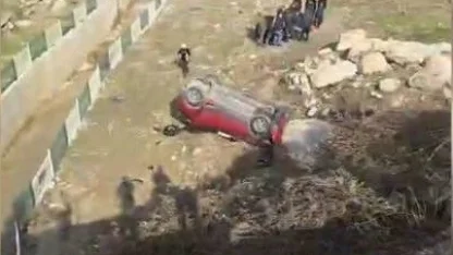 Şırnak’ta kontrolden çıkan otomobil şarampole uçtu: 1 yaralı