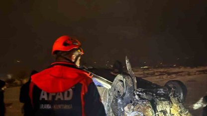 Şırnak’ta yoldan çıkarak takla atan araç hurdaya döndü: 1 ağır yaralı