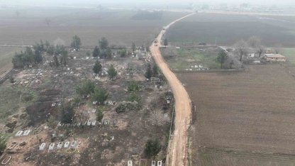 Suruç’ta mezarlık yolunda çalışmalar başladı
