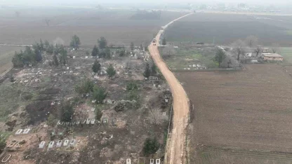 Suruç’ta mezarlık yolunda çalışmalar başladı