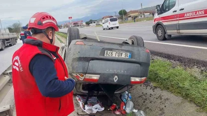 Susurluk’ta tek taraflı trafik kazası: 1 yaralı