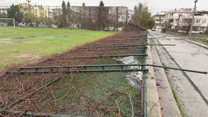 Tarsus’ta yağmur ve fırtına etkili oldu, seralar zarar gördü