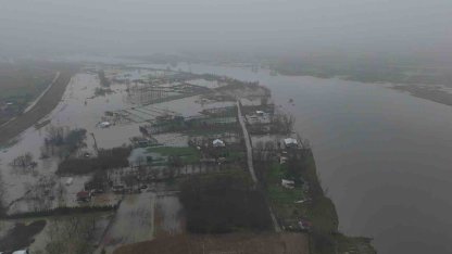 Taşkın riski bulunan Meriç Nehri’nde debi düşüyor