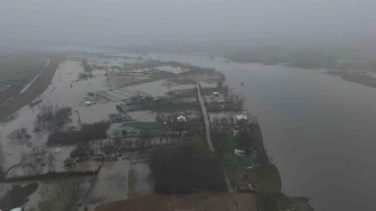 Taşkın riski bulunan Meriç Nehri’nde debi düşüyor