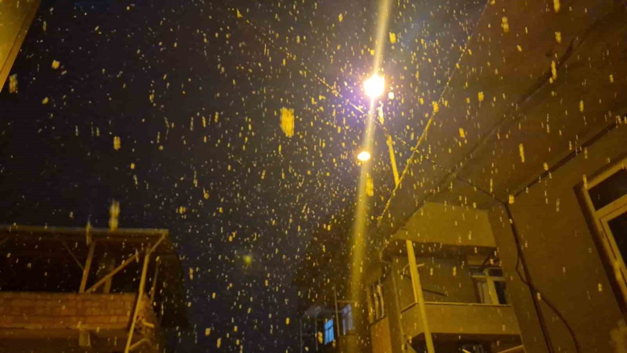 Tekirdağ’da kar yağışı