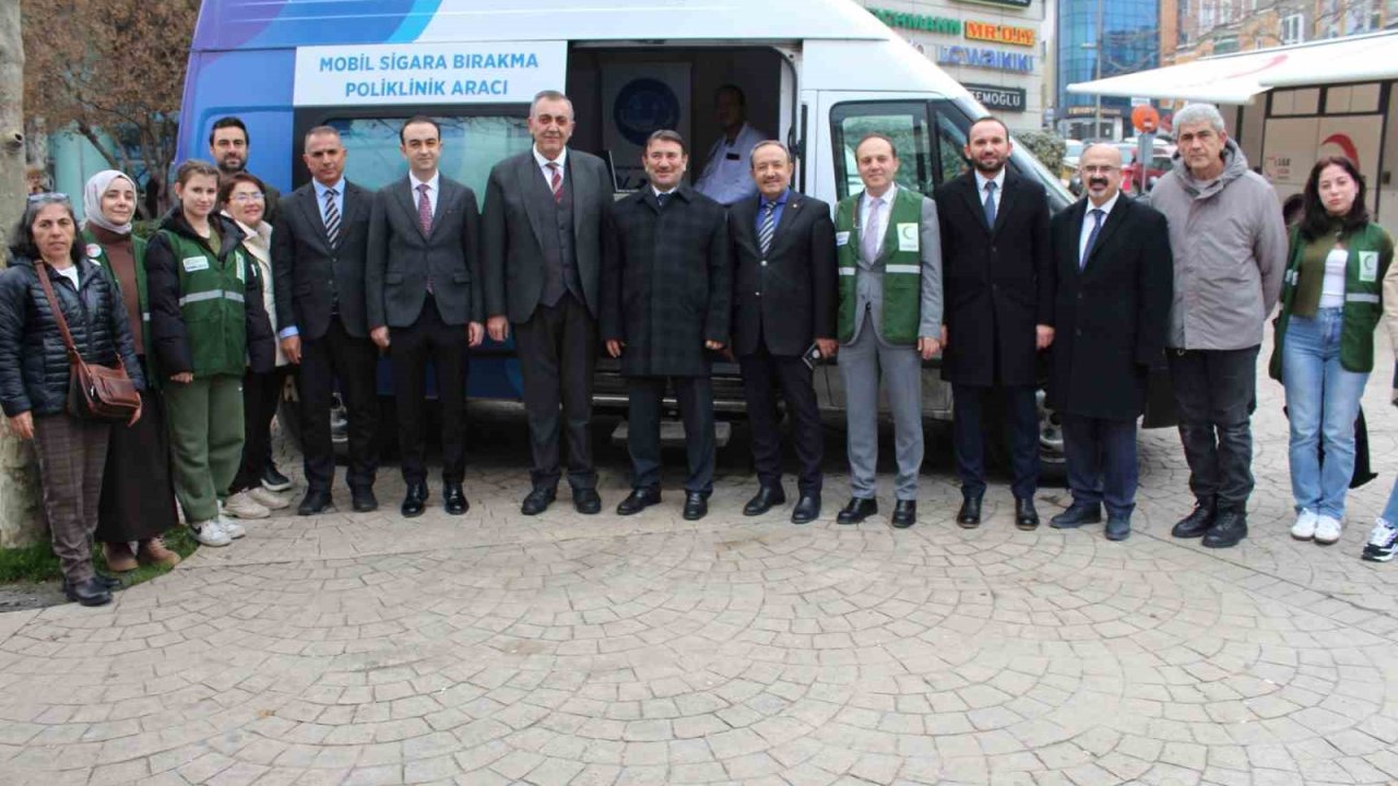 Tekirdağ’da mobil sigara bırakma aracı hizmete girdi