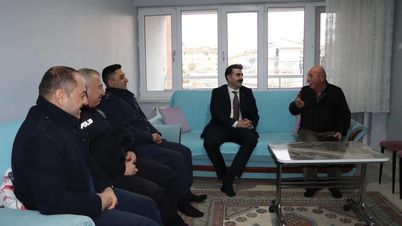 Tomarza Kaymakamı Eser’den Kıbrıs Gazisi Tektaş’a anlamlı ziyaret