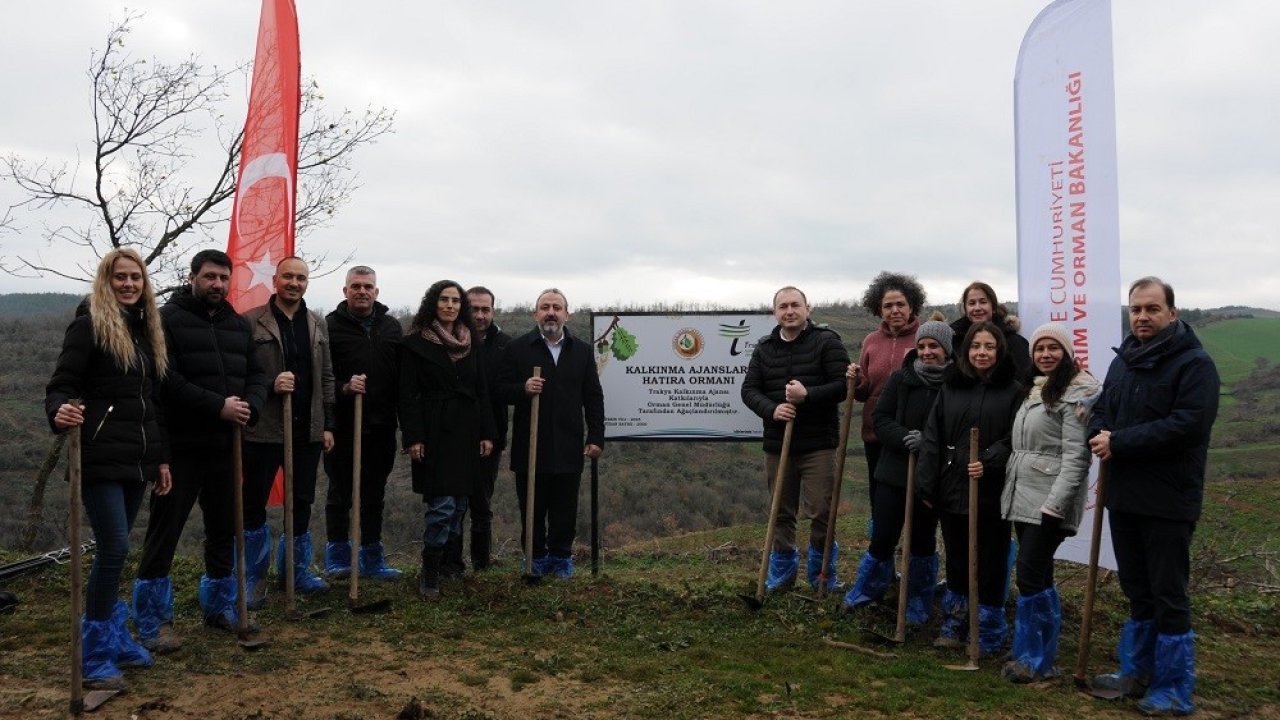 Trakya Kalkınma Ajansı’ndan Süleymanpaşa’da 2 bin fidanlık hatıra ormanı