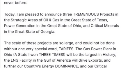 Trump, Japonya’nın 550 milyar dolarlık yatırım taahhüdü kapsamındaki ilk projeleri duyurdu