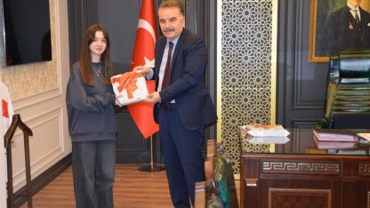 TÜBİTAK bölge şampiyonlarından Kaymakam Odabaş’a ziyaret