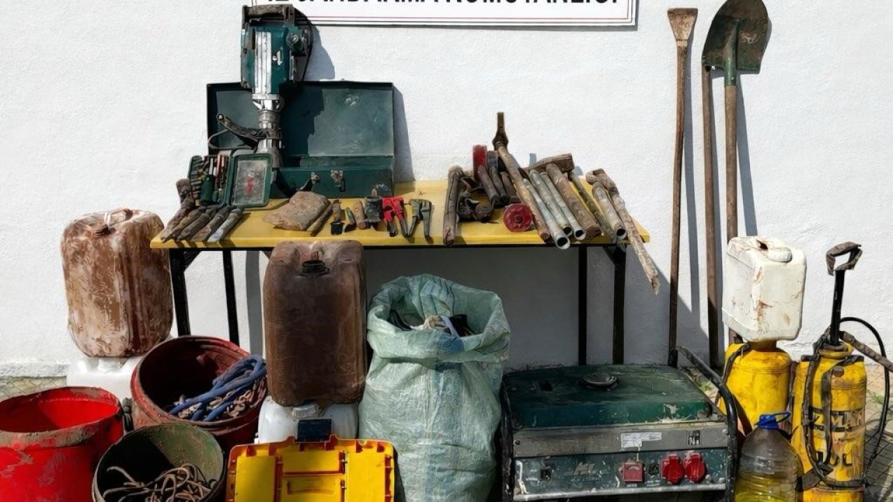 Turgutlu Çaldağı’nda kaçak kazıya suçüstü