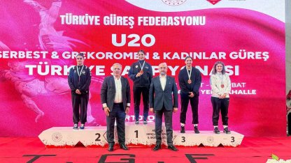 U20 Kadınlar Güreş Türkiye Şampiyonası tamamlandı