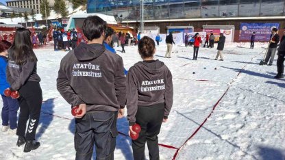 Ünilig kış oyunlarında Atatürk Üniversitesi rüzgârı
