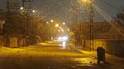 Van’da lapa lapa kar yağdı