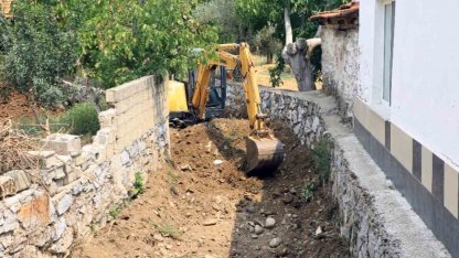 Yağışlar sonrası dere yataklarında temizlik