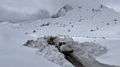 Yayladere’de iki metreyi bulan karla mücadele