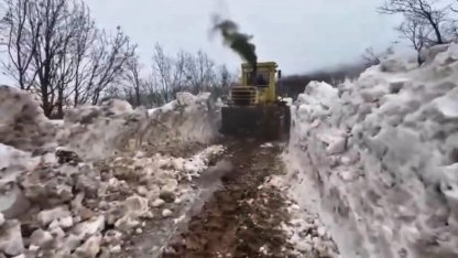 Yayladere’de karla mücadele çalışmaları sürüyor