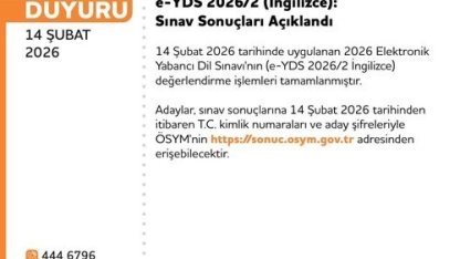 YDS 2026/2 sonuçları açıklandı
