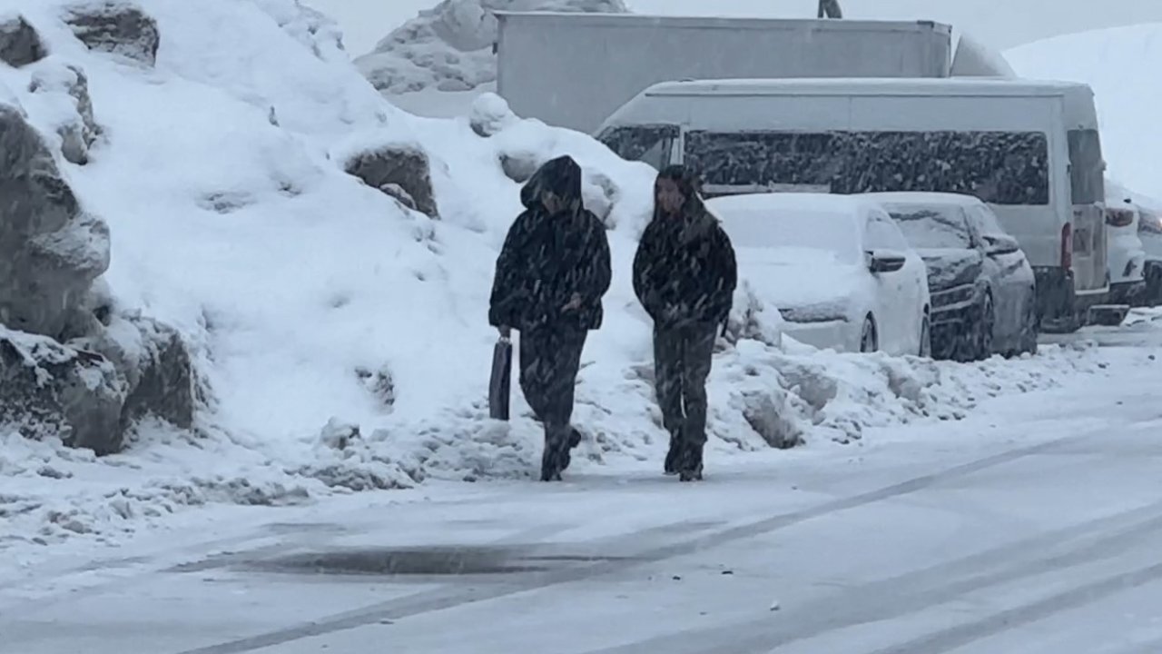 Yüksekova’da kar yağışı etkili oldu