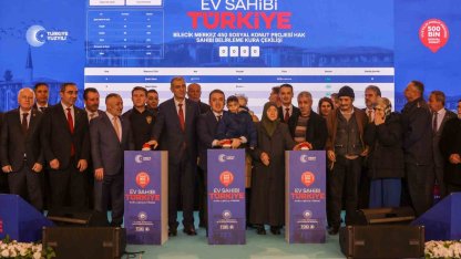 "Yüzyılın Konut Projesi" kapsamında inşa edilecek bin 419 adet sosyal konutun kura çekimi gerçekleştirildi