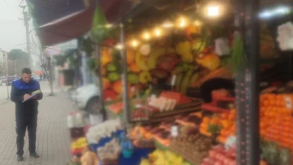 Zabıtadan manav denetemi