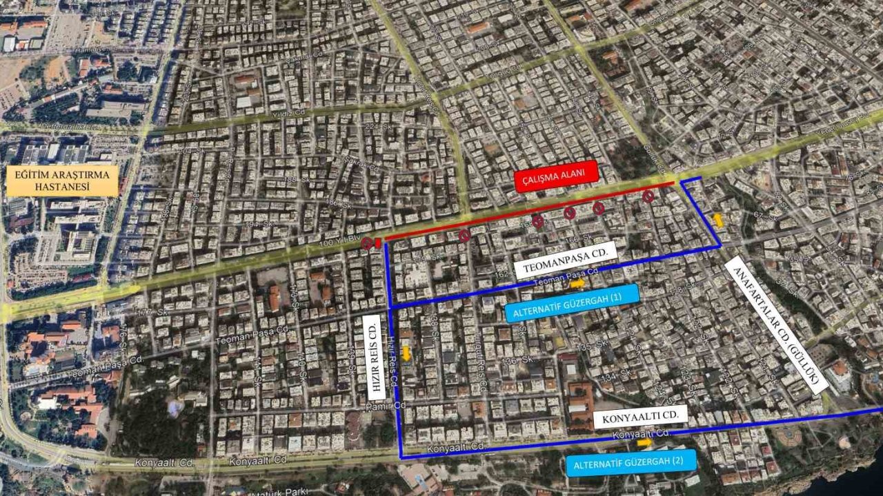 100. Yıl Bulvarı’nda asfalt çalışmaları sürüyor