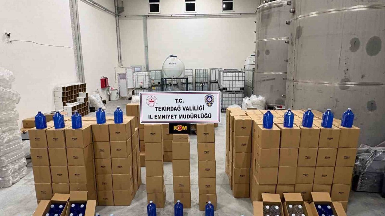 17 ton 815 litre etil alkol ele geçirildi