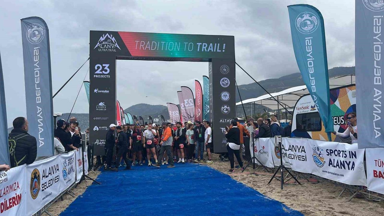 23 ülkeden 820 sporcu Alanya Ultra Trail için start aldı