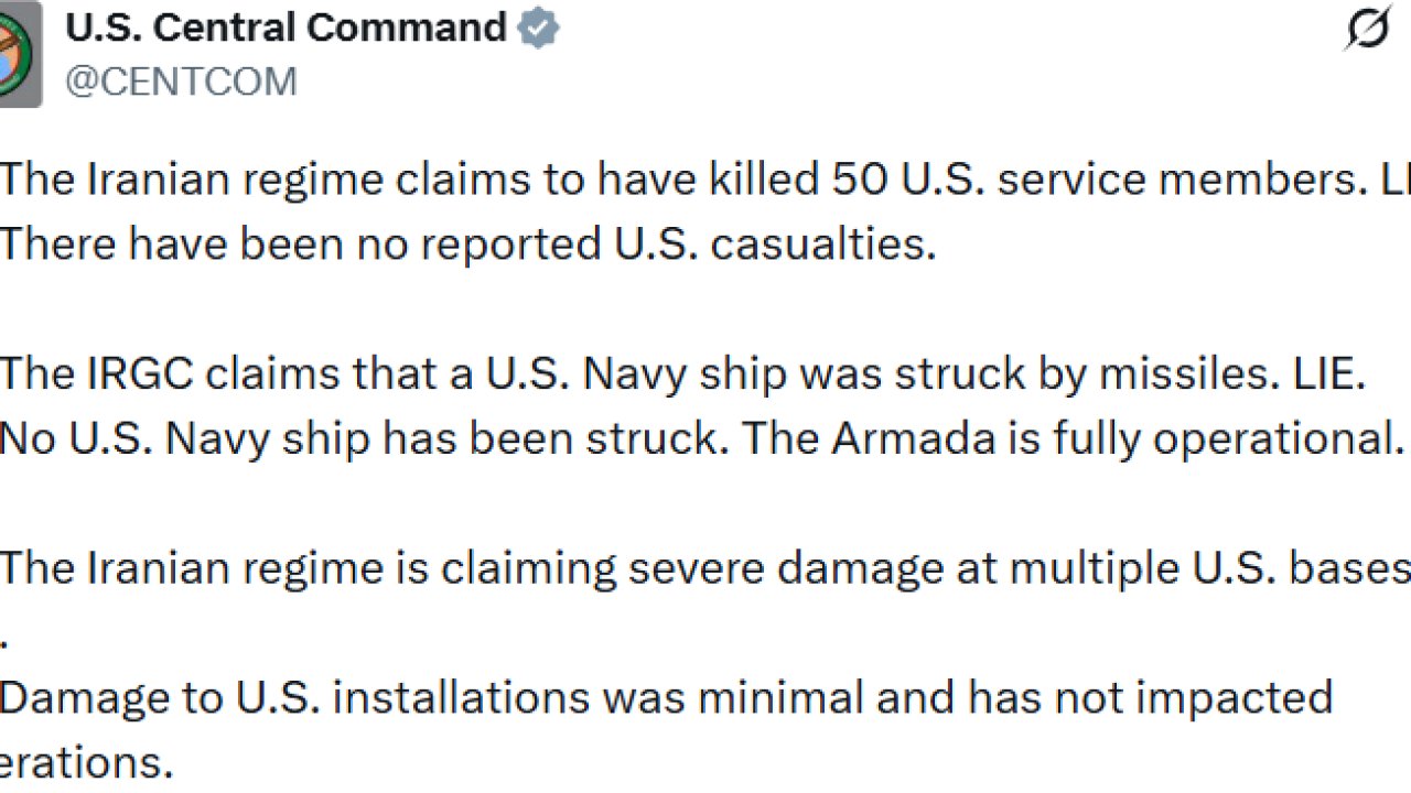 ABD ordusu, İran karşısında önemli kayıplar verdiği yönündeki iddiaları yalanladı