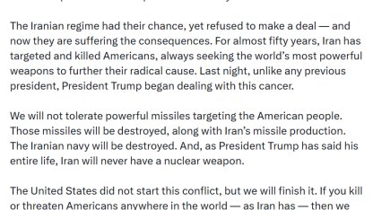 ABD Savunma Bakanı Hegseth, İran’a yönelik açıklamalarda bulundu