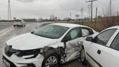 Adıyaman’da zincirleme kaza kamerada