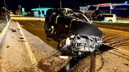 Afyonkarahisar’da trafik kazası: 1 ölü, 1 yaralı