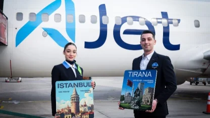 AJet, Arnavutluk başkenti Tiran seferlerini başlattı