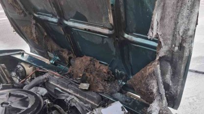 Alanya’da seyir halindeki otomobil alev aldı