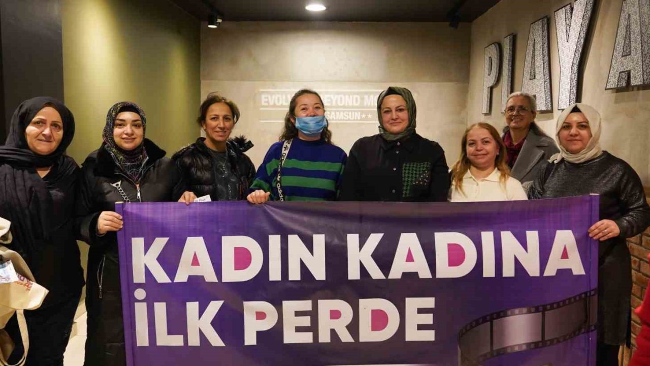 Atakum’da kırsaldan merkeze 150 kadın sinema ile buluştu