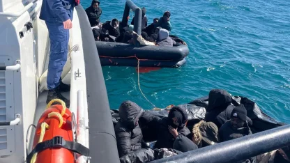 Aydın’da 31 düzensiz göçmen kurtarıldı