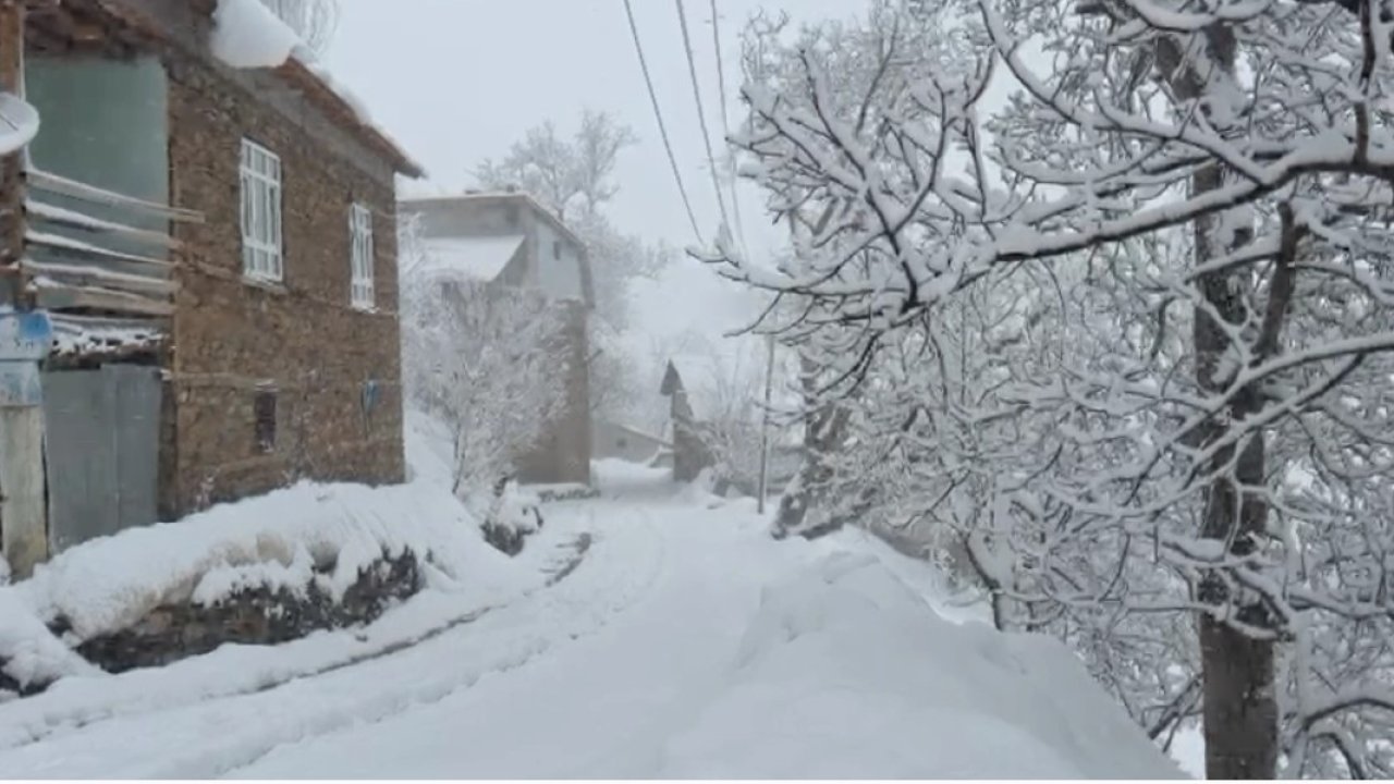 Bahçesaraylılar açtıkları kar tünelleriyle günlük hayatlarını sürdürüyor