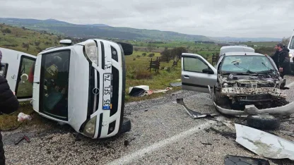 Balıkesir’de trafik kazası: 5 yaralı