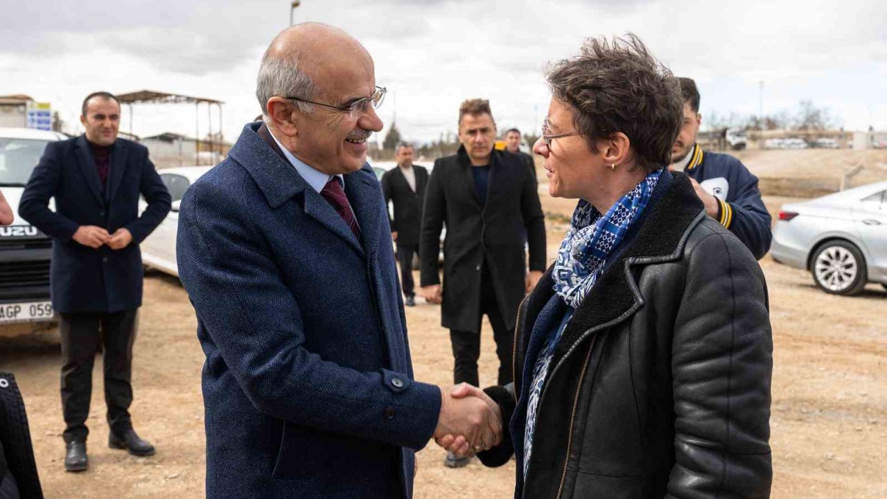 Başkan Er, Fransız heyetle Malatya’da kurulacak ayrıştırma tesisi alanını inceledi