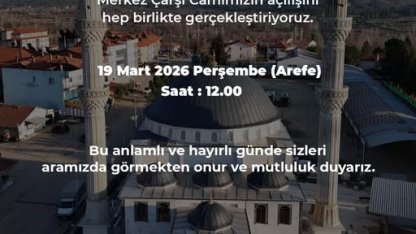 Beyağaç Merkez Çarşı Cami ibadete açılıyor