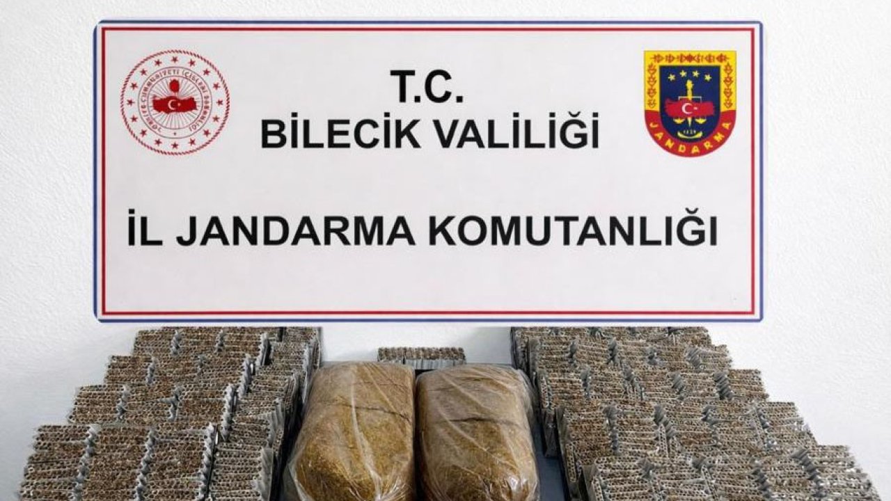 Bilecik’te 13 bin 580 makaron ve 10 kilo kıyılmış tütün ele geçirildi